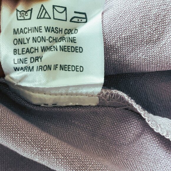 Sigrid Olsen 100% Linen Button Down Top Size 10 Vintage - Picture 6 of 8